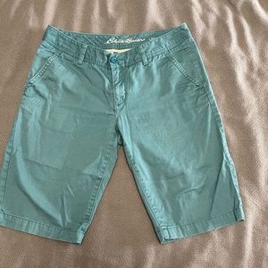 Eddie Bauer teal shorts size 2